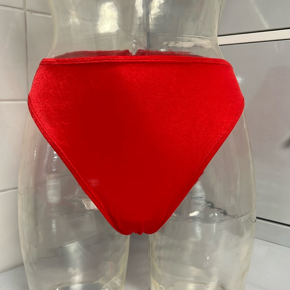 Half-Leotard: Hi-Cut Leg Shiny Spandex Spanks S NWOT